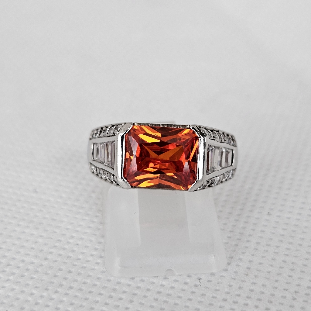 Vintage Victoria Wieck Absolute Gemstones Sterling Silver Ring Sz 8 115$